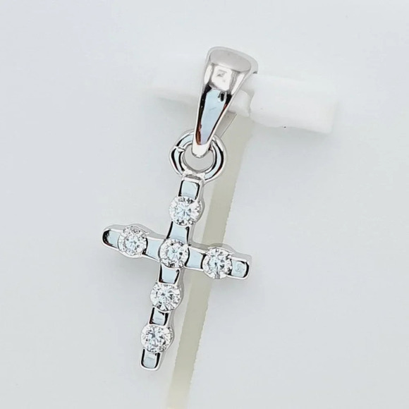 925 Sterling Silver Cubic Zircon Pendant for Women/Girls, US925P1063 - Picture 3 of 9